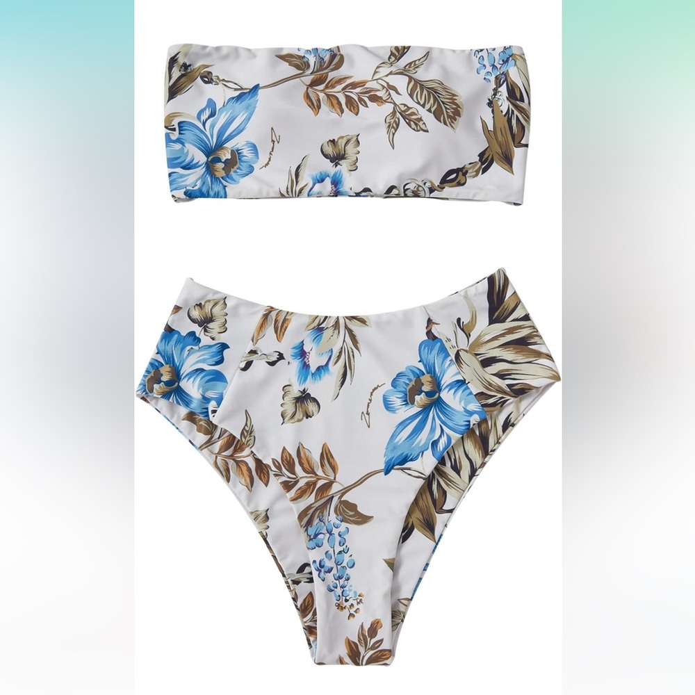 OMKAGI • Women's 2 Pieces Bandeau Bikini Swimsuit • XL • NWT